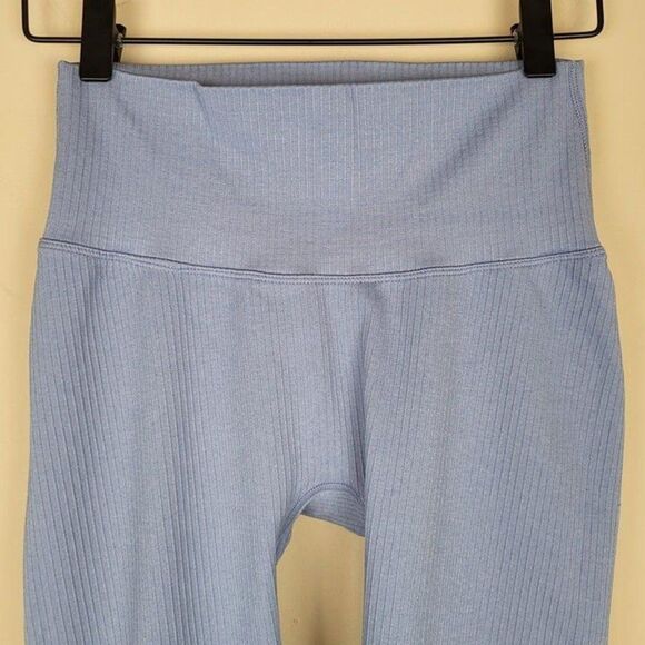 Balance Athletica Size L Vitality Linear Ribbed Leggings Peace Blue - Picture 3 of 9